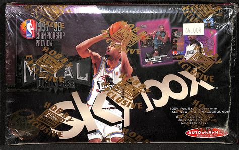 1997-98 fleer metal universe basketball box|metal universe basketball bronze.